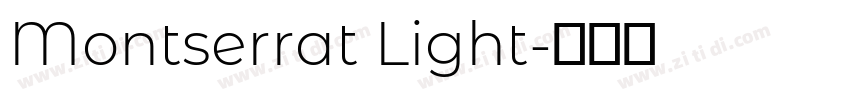 Montserrat Light字体转换